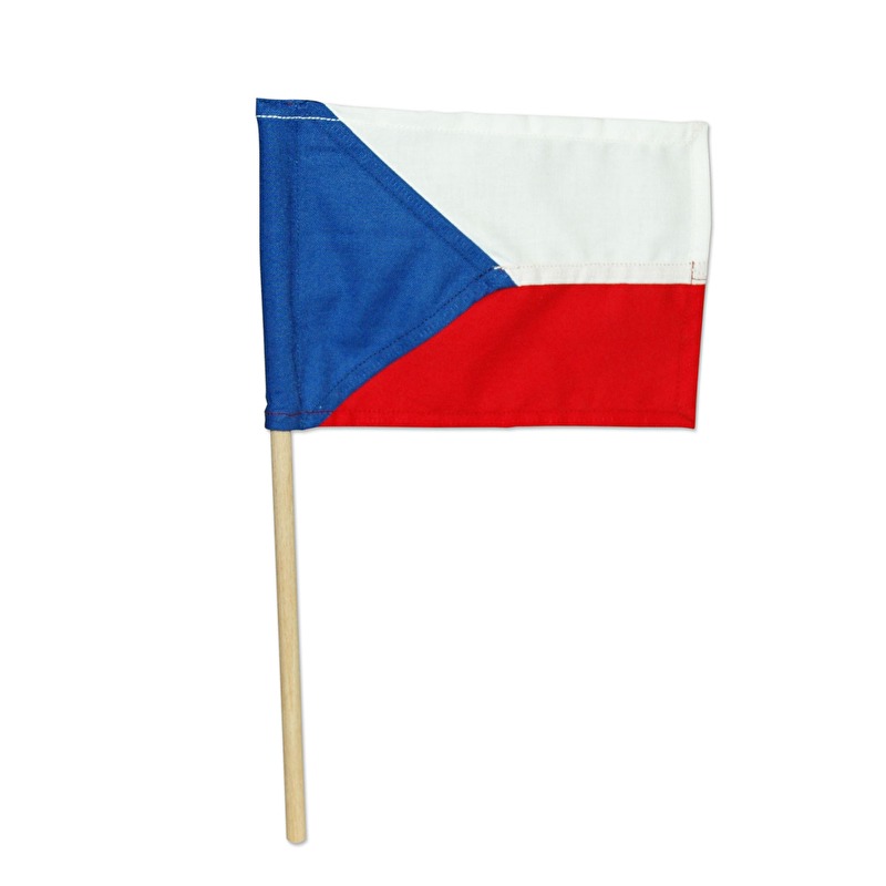 FlagSuperstore Tschechische Republik Handflagge Klein - 15,2 X 10,2 Cm | Perfekt Für Sportevents & Feiern