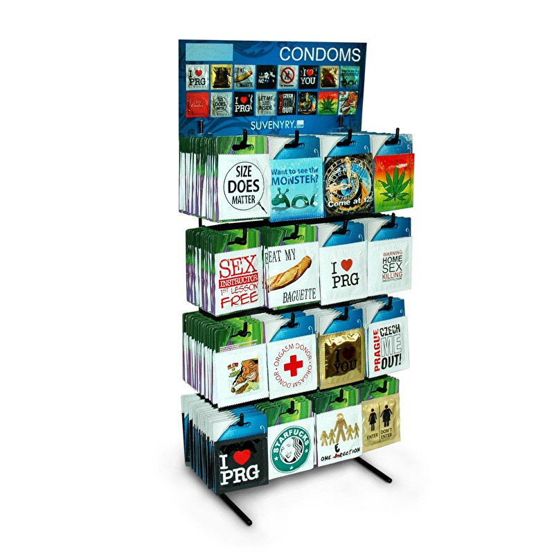 Display stand for condom, holds 16 | Suvenyry.com