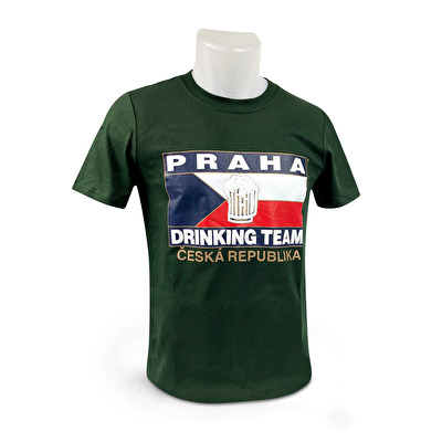 Tričko Praha D.T. 1. - Tmavě zelená