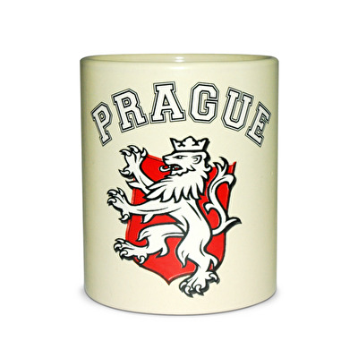 Hrnek Praha Lev erb   - Béžová
