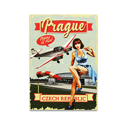 Magnet HDF 3D Pin-up Letadlo 43.