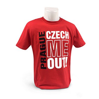 Tričko Praha C.M.O. 3. - Červená