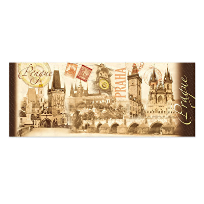 Hrnek velký Praha se lžičkou Retro