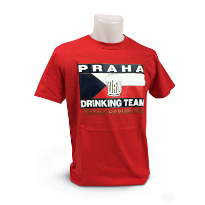 Tričko Praha D.T. 1. - Červená
