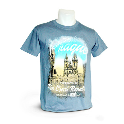 Tričko Praha AMST 200. - Indigo modrá