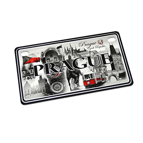 Magnet plechová cedule Praha Montáž