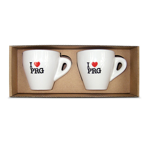 Geschenkset Porzellantassen I love PRG