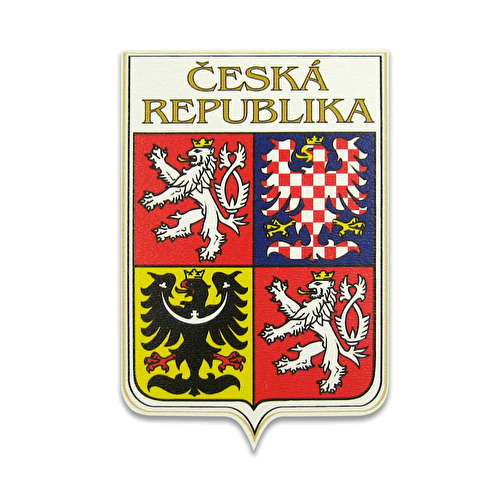 Magnet HDF Státní znak ČR bílý 2.