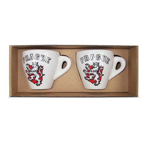 Geschenkset Porzellantassen Prague Czech Lion