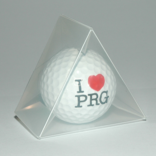 Golfový míček I love PRG v krabičce 