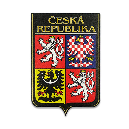 Magnet HDF Státní znak ČR černý 1.