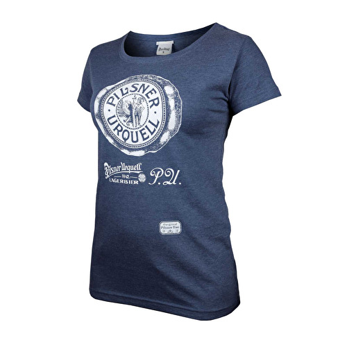Blau Frauen-T-Shirt  Pilsner Urquell 