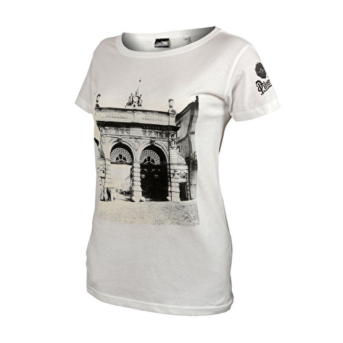 Frauen-T-Shirt Pilsner Urquell historisches Tor