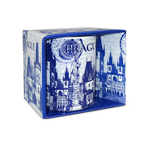 Hrnek Praha krabička Blue