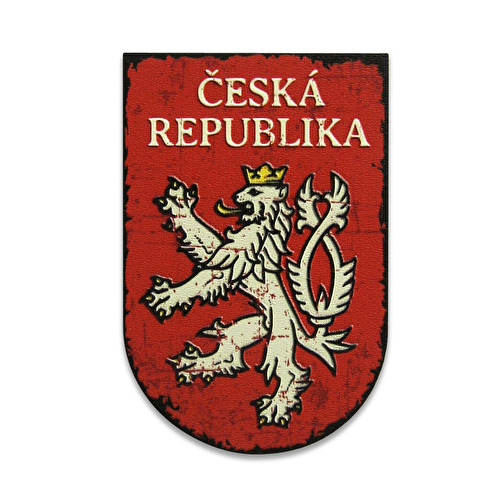 Magnet HDF ČR Lev červený retro 39.