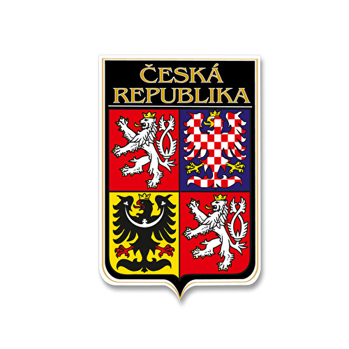 Samolepka Státní znak ČR černá 9.