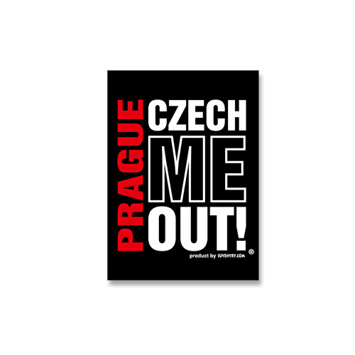 Samolepka Praha C.M.O. černá 8.
