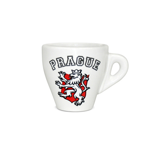 Porzellantasse Prag Löwe Wappen 