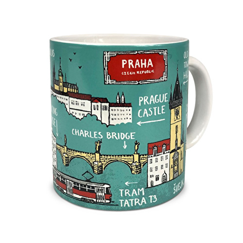 Hrnek ALL Prague modrá 88.