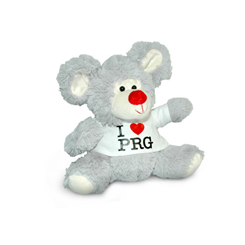 Plyšová myš I love PRG