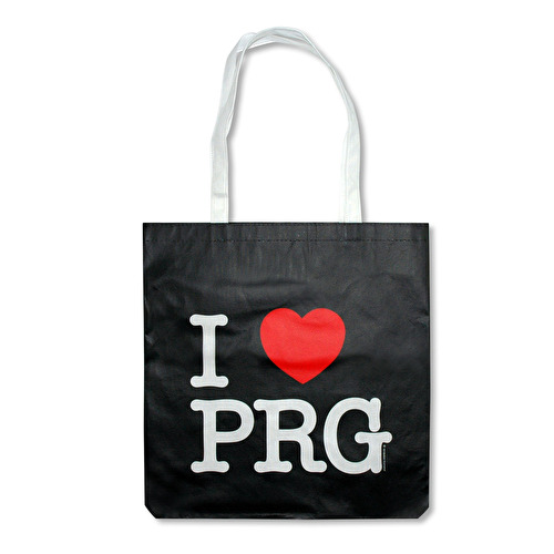 Taška netkaná textilie I love PRG