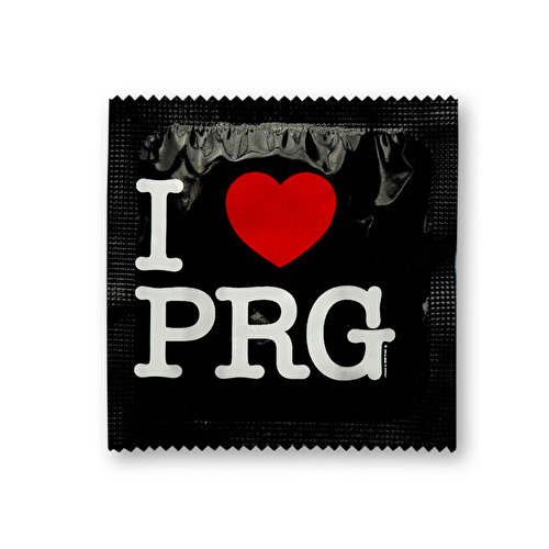 Kondom I love PRG C - černý