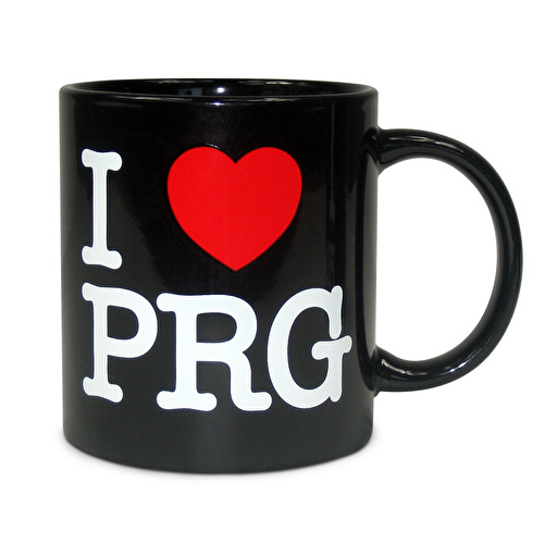 Hrnek I love PRG černý