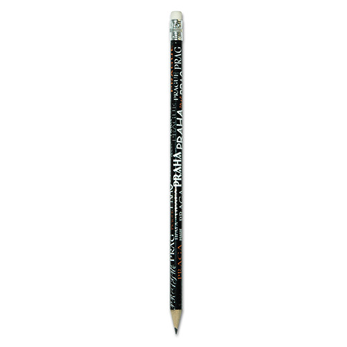Bleistift Prag Aufschriften schwarz