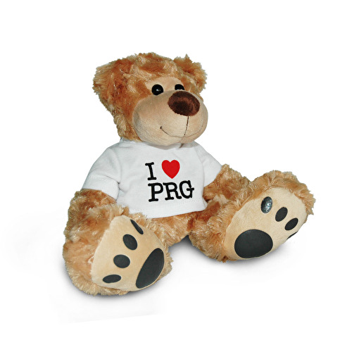 Plush teddy bear I love PRG B