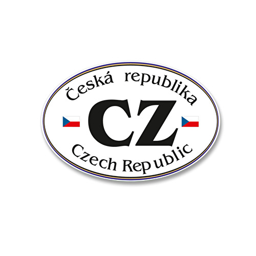 Sticker Czech Republic CZ 28.