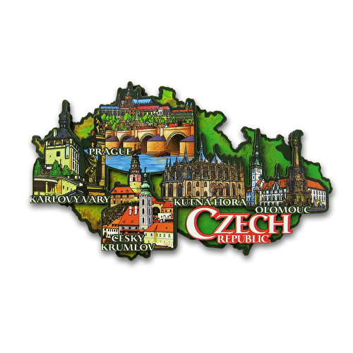 Magnet 3D map of Czech Republic 