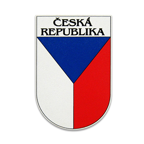 Wooden magnet Czech flag 10.