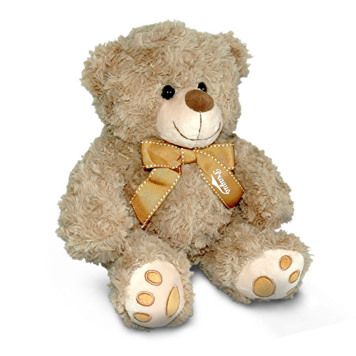 Plush teddy bear Prague big beige 