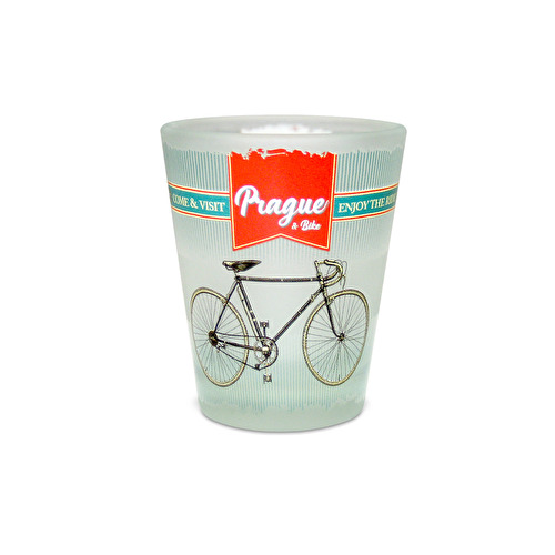 Gläserne Miniatur Prag Fahrrad
