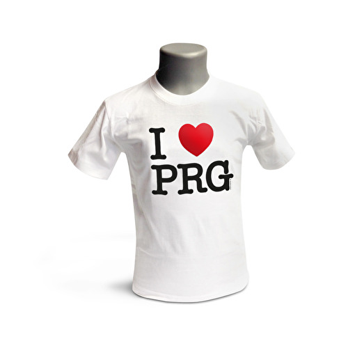Baby-T-Shirt I love PRG weiß 95.