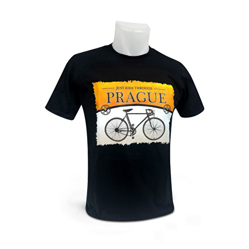 T-shirt Prague Bicycle yellow 222.