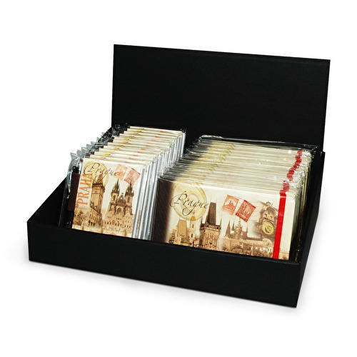 Box Massivkarton schwarz 30,5x22x21,5 cm  - die Blocken