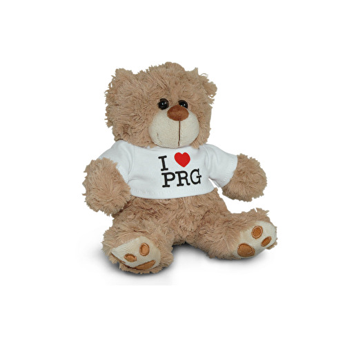 Plush teddy bear I love PRG A