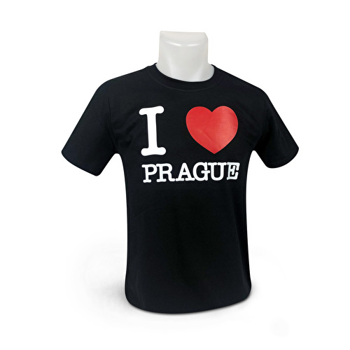 Tričko I love PRAGUE  224. černá