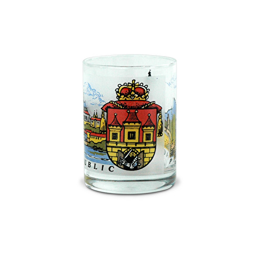 Gläserne Miniatur Favorit Prag königliche Krone matt