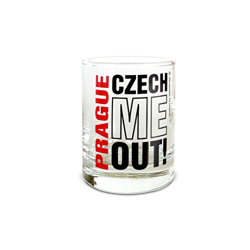 Shotglass Favorit Prague C.M.O. - solid glass