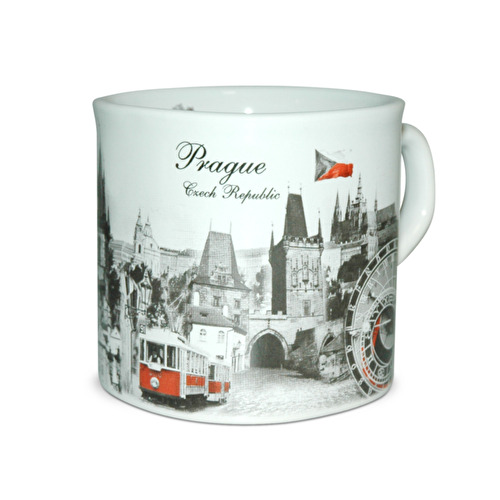 Mug maxi Prague Montaz white