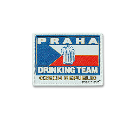 Badge Prague D.T. white 13B.