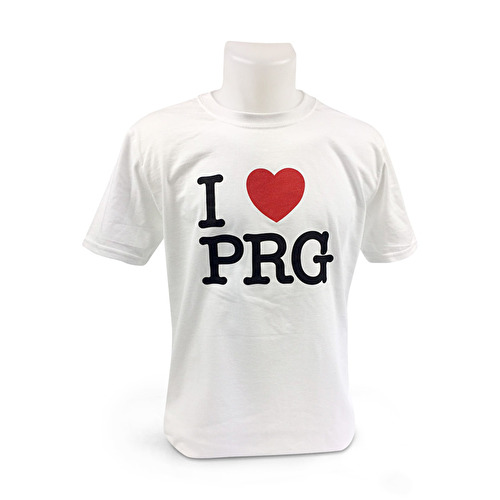 T-Shirt I love PRG weiß 33.