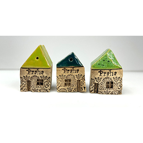 Ceramic house - green