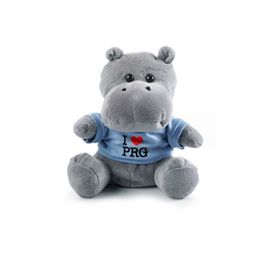 Plush hippo toy I love PRG