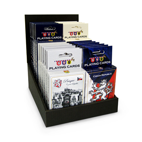 Krabice papírová černá 14x19x18,5 cm - hrací karty