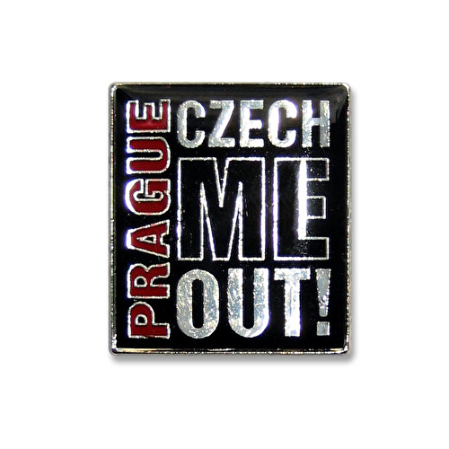 Metal pin badge Prague C.M.O. 21.