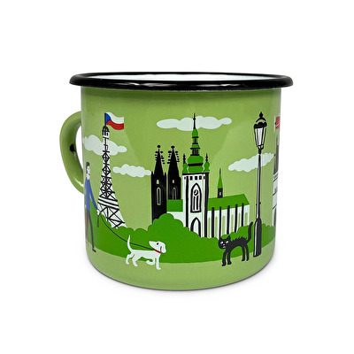 Hrnek SMALT Praha sv.zelený 121A. - Světle zelená