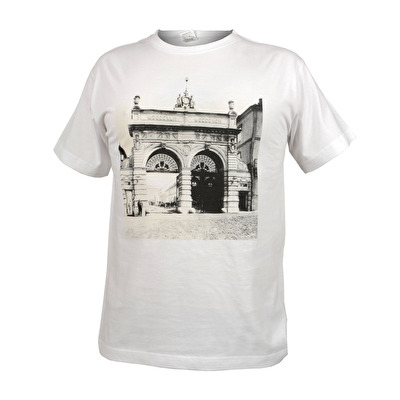 T-shirt Pilsner Urquell brewery gate - White